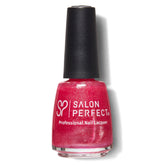 A close up view of Salon Perfect Nail Lacquer .5oz 410 So Cheeky outside of retail unit carton packaging.